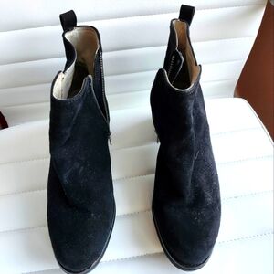 KLIK Suede Platform heel bootie